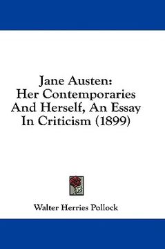 portada jane austen: her contemporaries and herself, an essay in criticism (1899) (en Inglés)