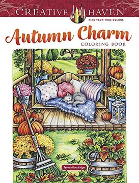 portada Creative Haven Autumn Charm Coloring Book (in English)
