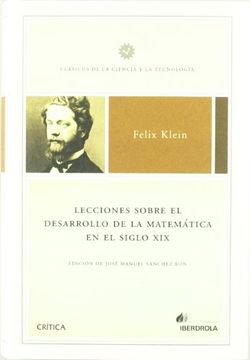 portada Lecciones Sobre el Desarrollo de la Matematica en el Siglo xix (in Spanish)