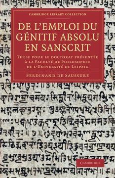 portada De L'emploi du Génitif Absolu en Sanscrit (Cambridge Library Collection - Linguistics) (in English)
