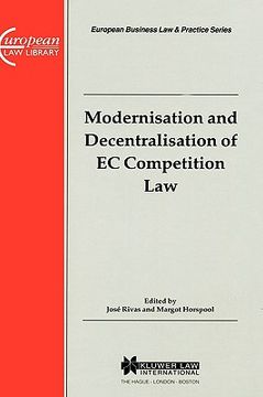 portada european business law & practice series: modernisation and decentralisation of ec competition law (en Inglés)