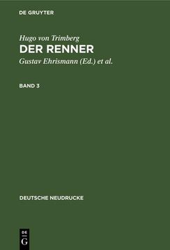 portada Hugo von Trimberg: Der Renner. Band 3 (en Alemán)