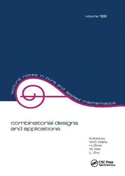 portada Combinatorial Designs and Applications (en Inglés)