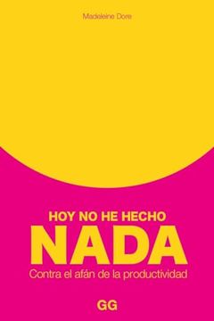 portada Hoy no he Hecho Nada (in Spanish)