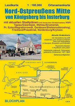 portada Landkarte Nord-Ostpreußens Mitte von Königsberg bis Insterburg (en Alemán)