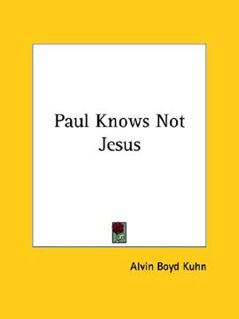 portada paul knows not jesus (en Inglés)