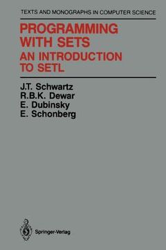 portada programming with sets: an introduction to setl (en Inglés)