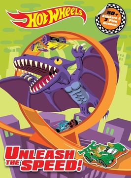 portada Hot Wheels: Unleash the Speed! Panorama Sticker Book (Panorama Sticker Storybook) (en Inglés)