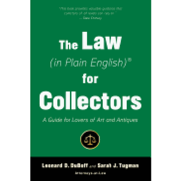 portada The Law (in Plain English) for Collectors: A Guide for Lovers of Art and Antiques