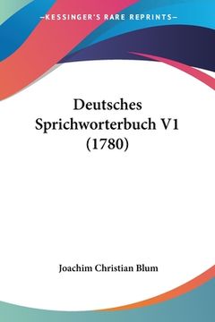 portada Deutsches Sprichworterbuch V1 (1780) (in German)