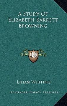 portada a study of elizabeth barrett browning (en Inglés)