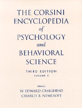 portada the corsini encyclopedia of psychology and behavioral science