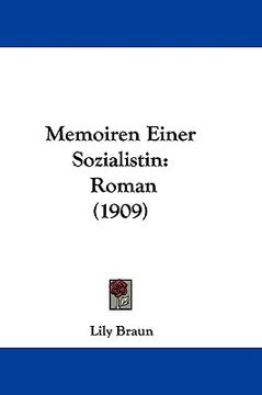 portada memoiren einer sozialistin: roman (1909)