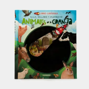 portada Busca, Descubre y ¡Asombrate! Animalesde la granjas