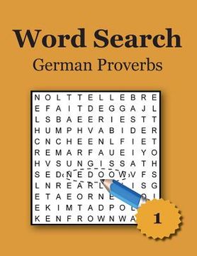 portada Word Search - German Proverbs - Large Print (en Inglés)