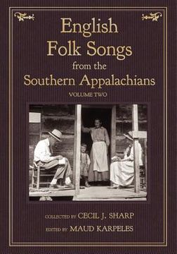 portada english folk songs from the southern appalachians, vol 2 (in English)