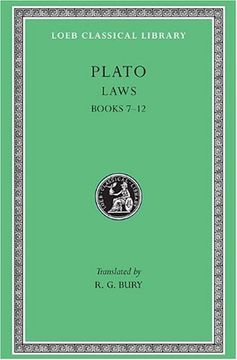 portada Plato: Laws, Books 7-12 (Loeb Classical Library no. 192) (in English)