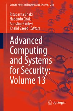portada Advanced Computing and Systems for Security: Volume 13