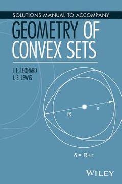 portada Solutions Manual to Accompany Geometry of Convex Sets (en Inglés)