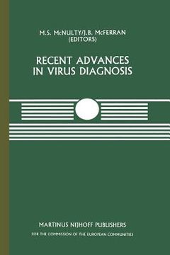 portada Recent Advances in Virus Diagnosis: A Seminar in the Cec Programme of Co-Ordination of Research on Animal Pathology, Held at the Veterinary Research L (en Inglés)