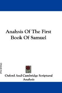 portada analysis of the first book of samuel (en Inglés)