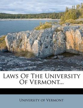 portada laws of the university of vermont... (en Inglés)