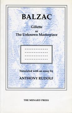 portada Gillette or the Unknown Masterpiece