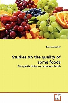 portada studies on the quality of some foods (in English)