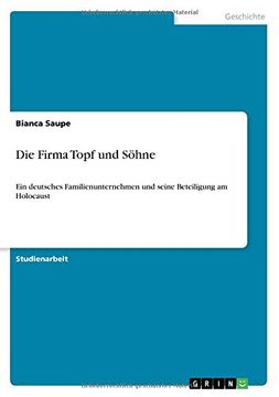portada Die Firma Topf und Söhne (German Edition)