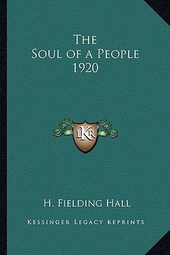 portada the soul of a people 1920 (en Inglés)