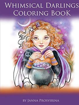 portada Whimsical Darlings Coloring Book (en Inglés)