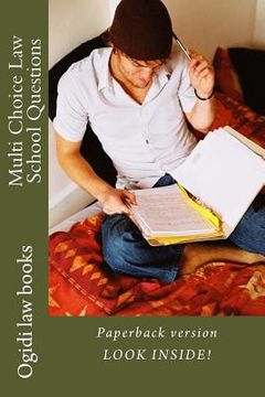 portada Multi Choice Law School Questions: Paperback version! LOOK INSIDE! (in English)