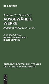 portada Gottsched-Bibliographie (en Alemán)