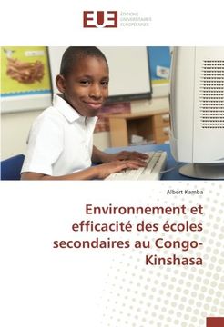 portada Environnement et efficacité des écoles secondaires au Congo-Kinshasa (French Edition)