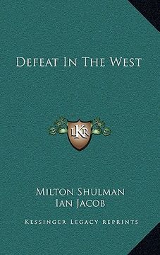 portada defeat in the west (en Inglés)