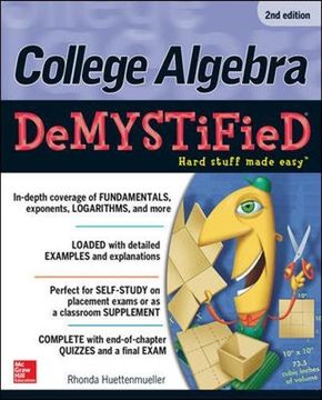 portada College Algebra DeMYSTiFieD, 2nd Edition (en Inglés)