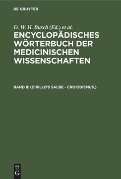 portada (Cirillo's Salbe - Crocidismus. ) (in German)