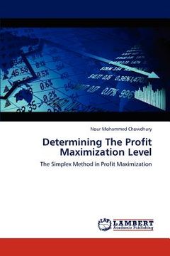 portada determining the profit maximization level (en Inglés)