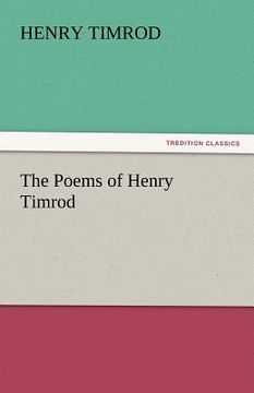 portada the poems of henry timrod (en Inglés)