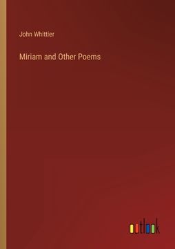 portada Miriam and Other Poems (en Inglés)