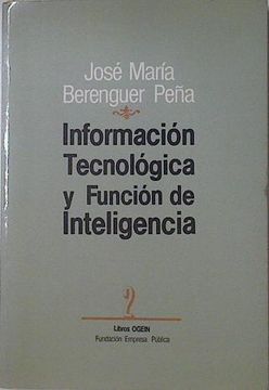 portada Informacion Tecnologica y Funcion de Inteligencia