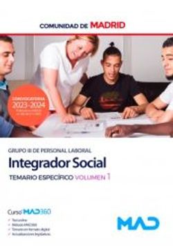 portada Integrador Social (Grupo Iii) de la Comunidad Autonoma de Madrid. Temario Especifico Vol. I