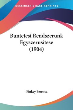 portada Buntetesi Rendszerunk Egyszerusitese (1904) (in Hebreo)