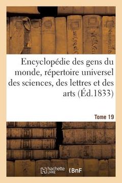 portada Encyclopédie Des Gens Du Monde T. 19.1 (en Francés)