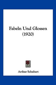 portada Fabeln Und Glossen (1920) (in German)