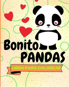 portada Libro Para Colorear con Bonito Pandas
