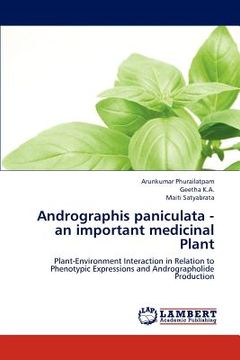 portada Andrographis Paniculata - an Important Medicinal Plant (en Inglés)
