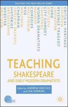 portada Teaching Shakespeare and Early Modern Dramatists (in English)