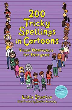 portada 200 Tricky Spellings in Cartoons: Visual Mnemonics for Everyone - us Edition (en Inglés)