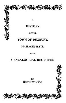 portada history of the town of duxbury, massachusetts with genealogical registers